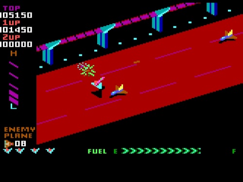 Gameplay of Super Zaxxon for DOS